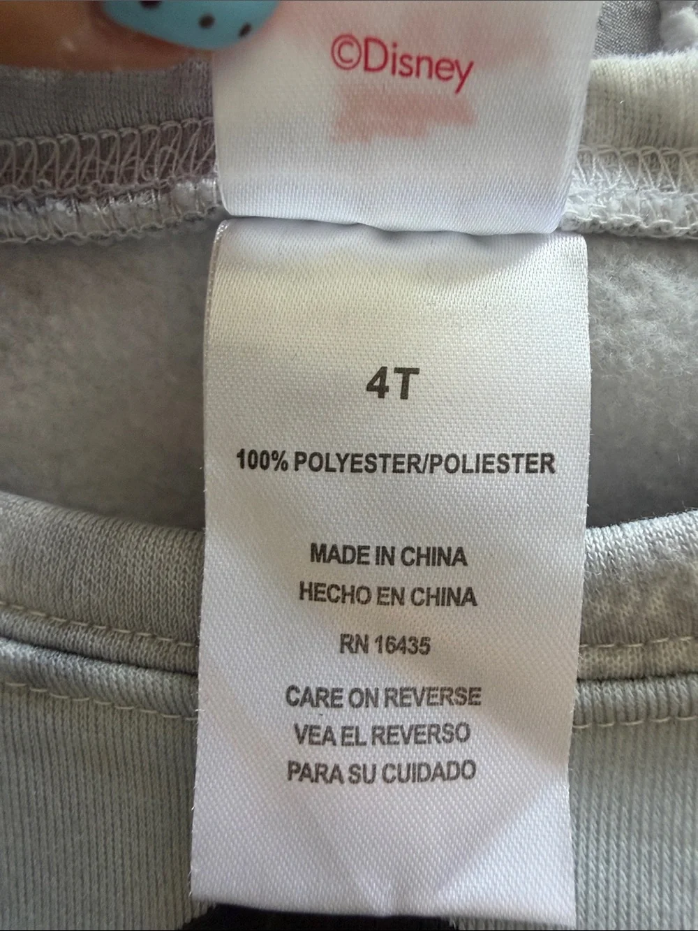Disney Junior Mickey Mouse Gray Tie Dye Fleece Sweatshirt Joggers Set 4T NWOT